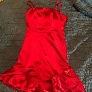 red homecoming dress short